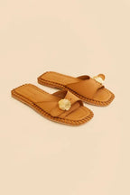 Sandália Rasteira Marrom