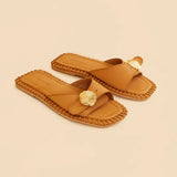 Sandália Rasteira Marrom