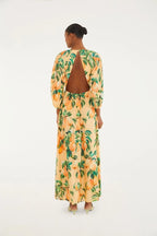 Vestido Longo Estampado Pera Chic