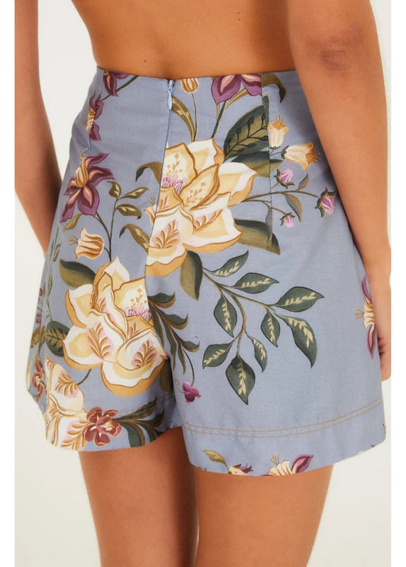 Short Saia Estampado Floral Beatriz