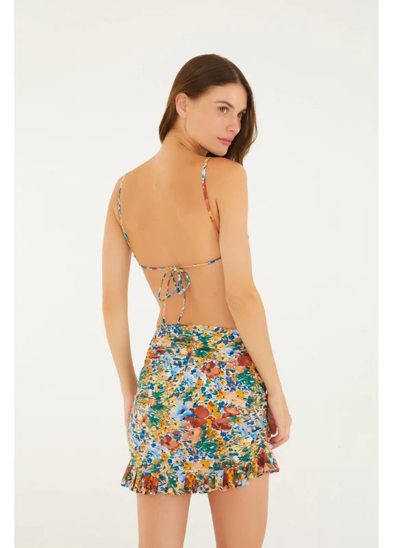 Mini Saia Estampada Camponesa