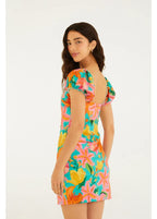 Vestido Curto Estampado Amor De Flor