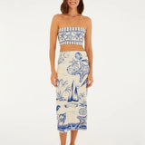 Saia Midi Estampada Aventureiro