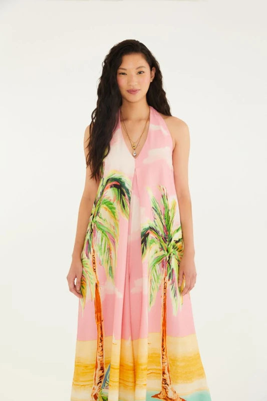 Macacão Estampado Coqueirão