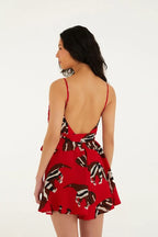 Macaquinho Estampado Tamanduá Vermelho