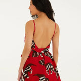 Macaquinho Estampado Tamanduá Vermelho