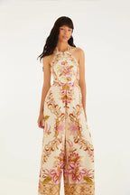 Macacão Estampado Jardim Majestoso