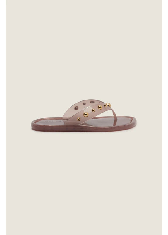 Sandália Flip Flop Jelly Tachas