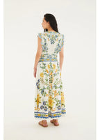 Saia Estampada Floral Emília