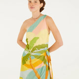 Vestido Curto Estampado Paisagem Carioca