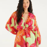 Macaquinho Estampado Lírio Tropical