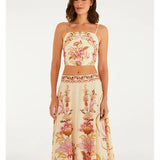 Saia Estampada Jardim Majestoso