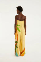 Macacão Pantalona Estampado Paisagem Carioca