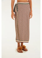 Saia Midi Estampada Amore