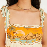 Vestido Curto Estampado Souvenir