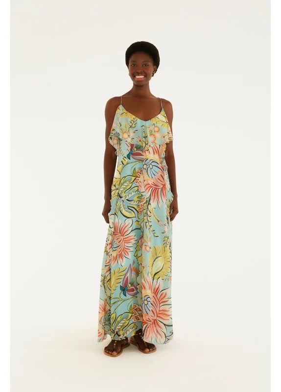 Vestido Longo Estampado Floral Ligia