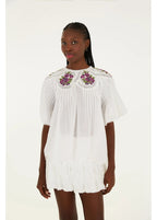 Saia Flores Balonê Linda