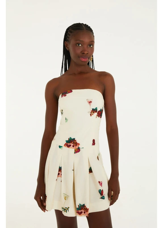 Macaquinho Estampado Coquetel Tropical