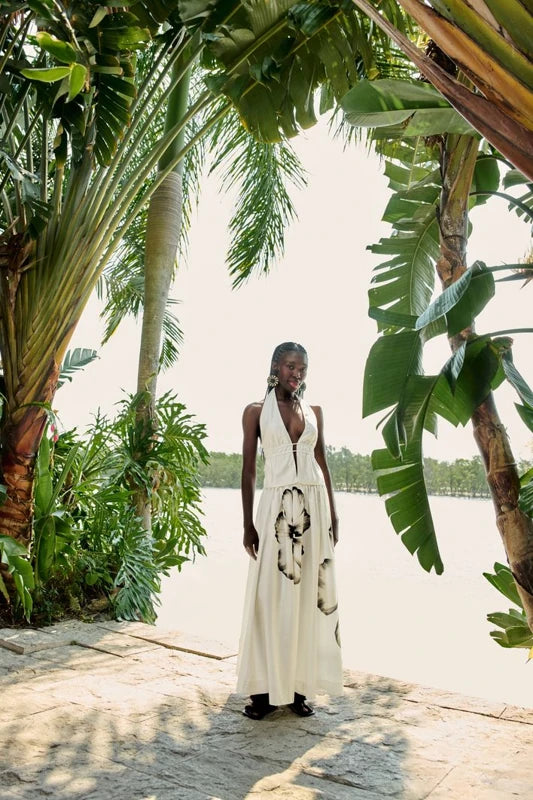 Saia Evasê Estampada Maya