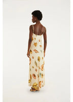 Vestido Alcinhas Estampado Souvenir Mar