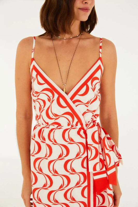 Vestido Estampado Peixe Copa