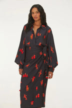 Saia Pareô Estampada Bordado Enkantados