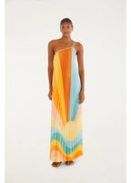 Vestido Plissado Paisagem Carioca