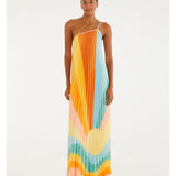 Vestido Plissado Paisagem Carioca