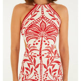 Vestido Midi Estampado Coqueiro De Flor