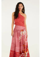 Saia Estampada Afrodite Rosa Jambo