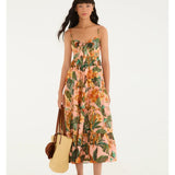 Vestido Marias Estampado Canto Dos Pássaros