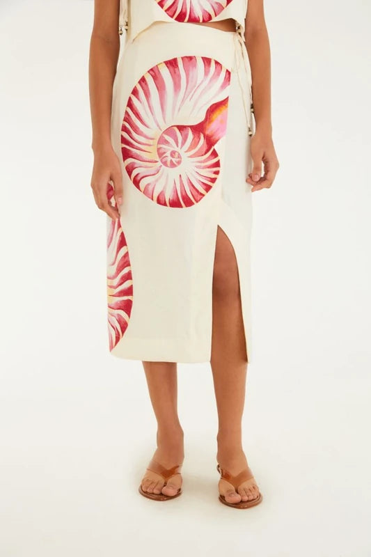 Saia Pareô Estampada Amonita