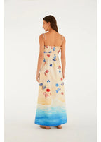 Vestido Cropped Estampado Praia Do Poá