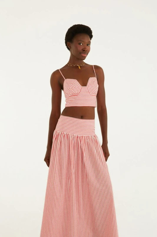 Saia Cropped Listra Palmas