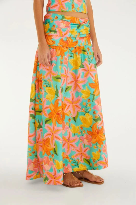 Saia Estampada Amor De Flor