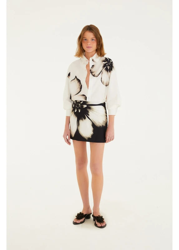 Saia Curta Estampada Maya