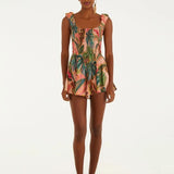 Macaquinho Estampado Piscina Tropical