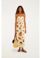 Vestido Longo Estampado Souvenir Mar