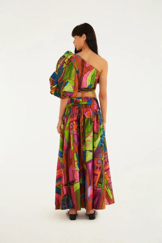 Saia Estampada Tropical Sound System