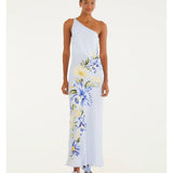 Vestido Cropped Estampado Orquidário