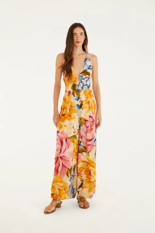 Macacão Estampado Floral Rebeca