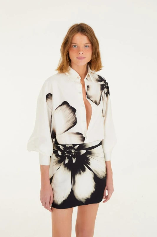 Saia Curta Estampada Maya