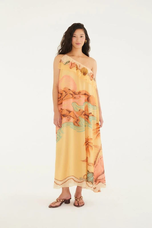 Vestido Ombro Só Estampado Souvenir Rio