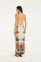 Macacão Estampado Flor De Fita