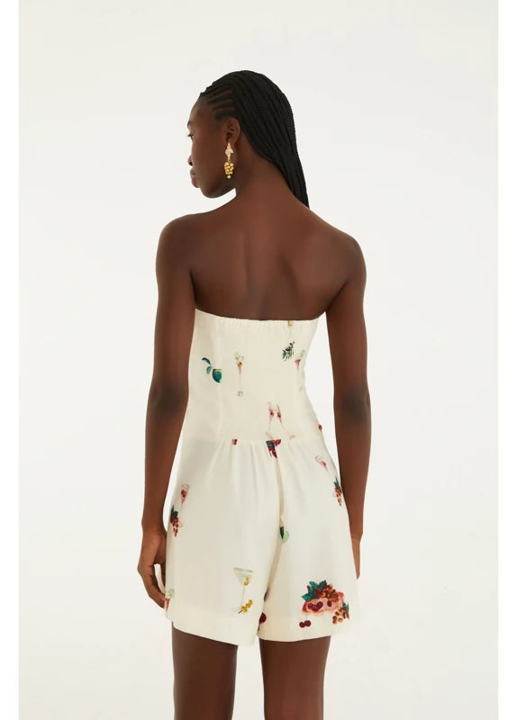 Macaquinho Estampado Coquetel Tropical