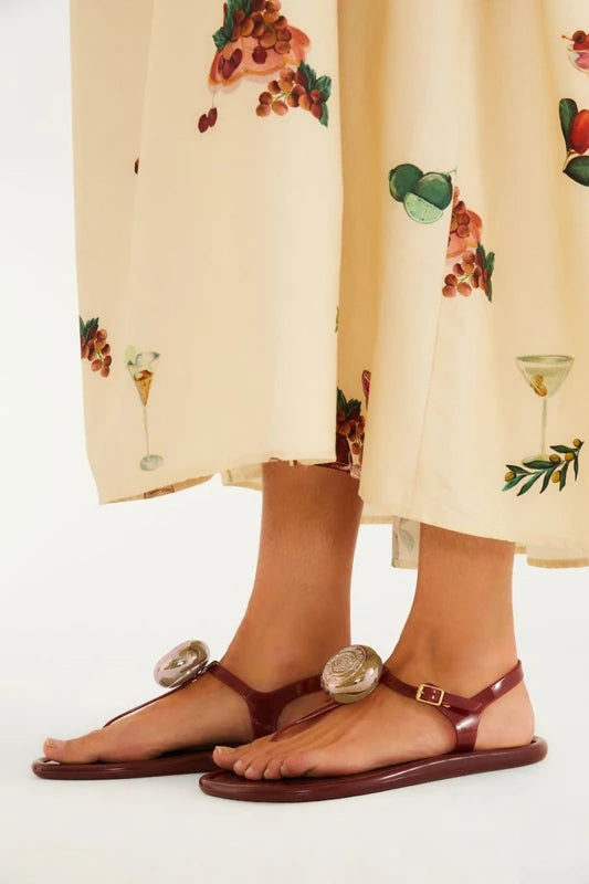 Sandália Rasteira Jelly Slim Max Selo