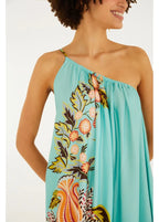 Vestido Longo Estampado Cascata Floral