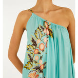 Vestido Longo Estampado Cascata Floral