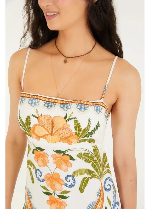 Vestido Longo Estampado Tina