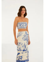 Saia Midi Estampada Aventureiro